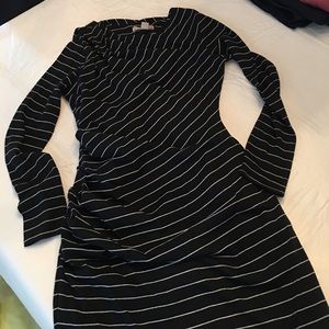 Pinstripe cotton dress