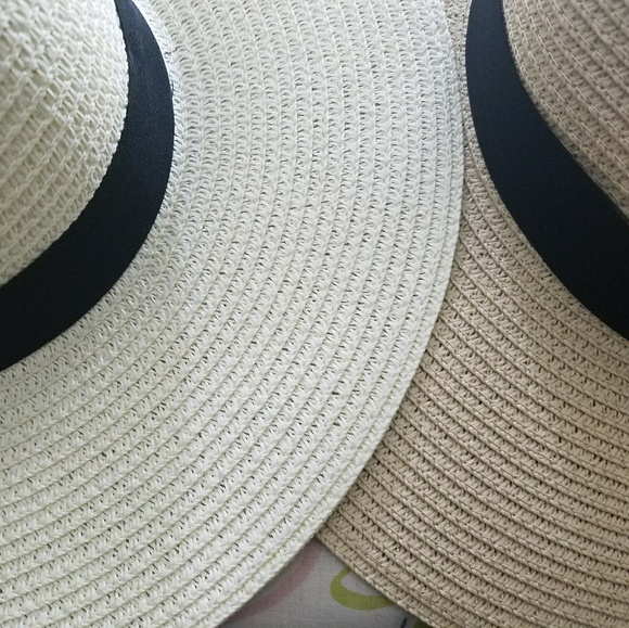 ❗LAST ONE❗HANNAH BLACK TRIM FLOPPY HAT - Picture 5 of 5