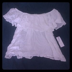 Dottie Couture!!    White off-the-shoulder Top