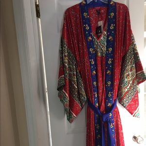 Two piece lingerie sleepwear. Nightgown and Robe.