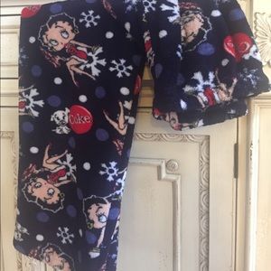 Betty Boop Coca-Cola sleep pants lounge pants.