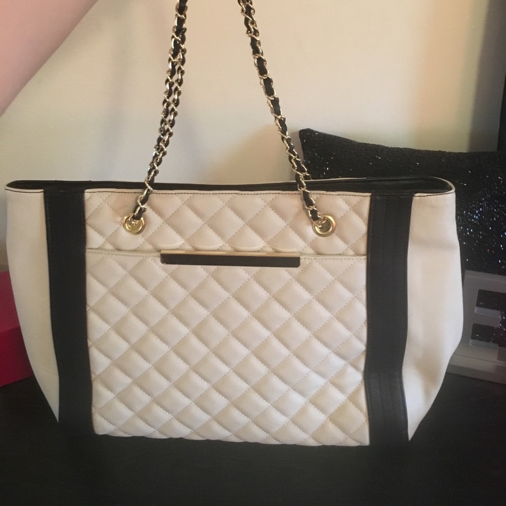 Large Leather Quilt Bag