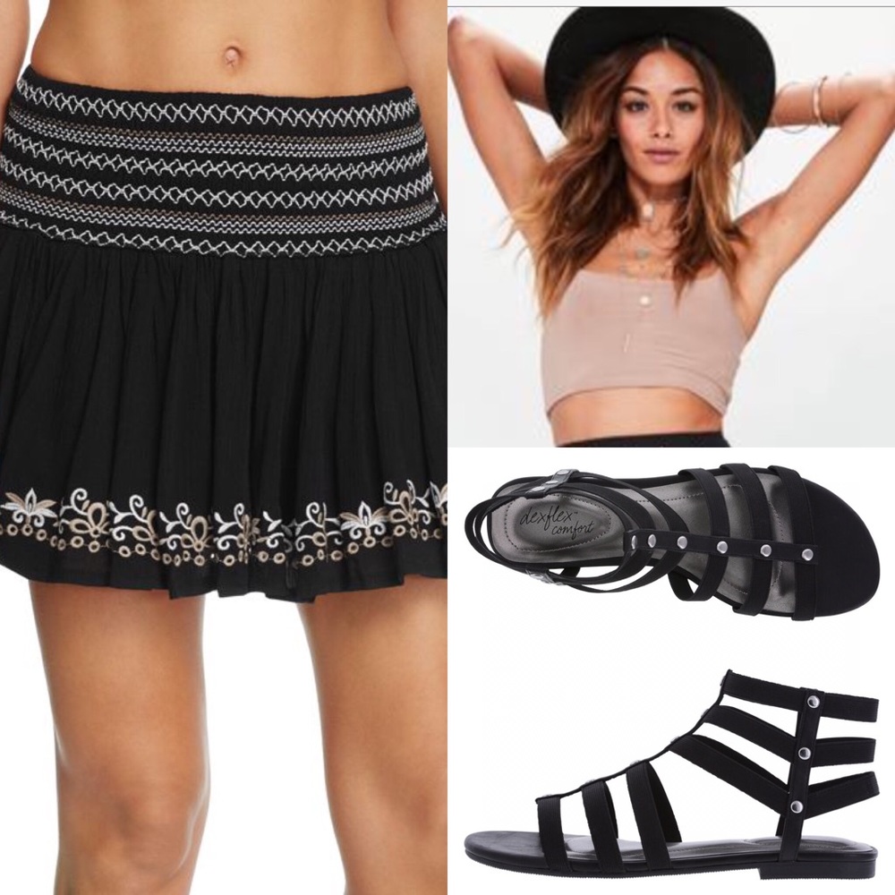 2/$6🆑🆕NWOT Boho Skirt w/Stitched Detail