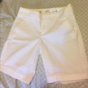 White Jcrew Bermuda shorts
