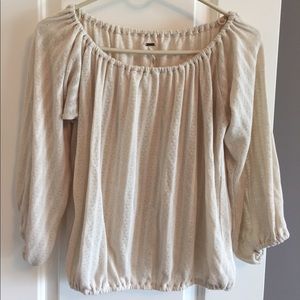 "Free People" Cream Top