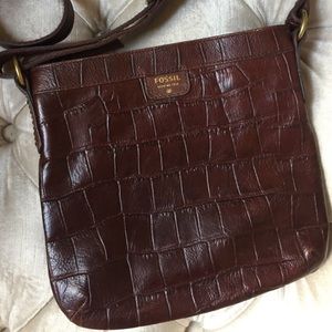 leather Fossil purse