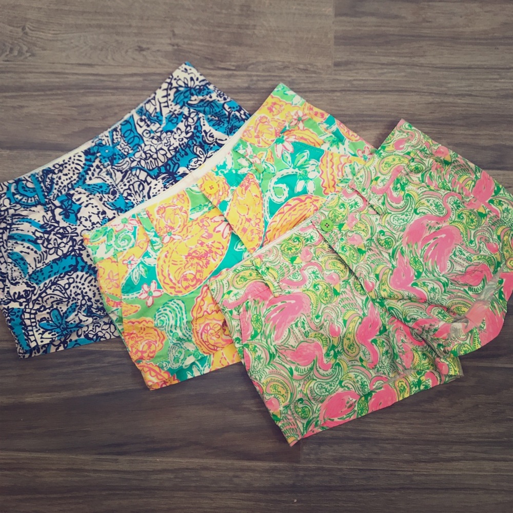 3 pairs of Lilly Pulitzer Walsh Shorts size 4
