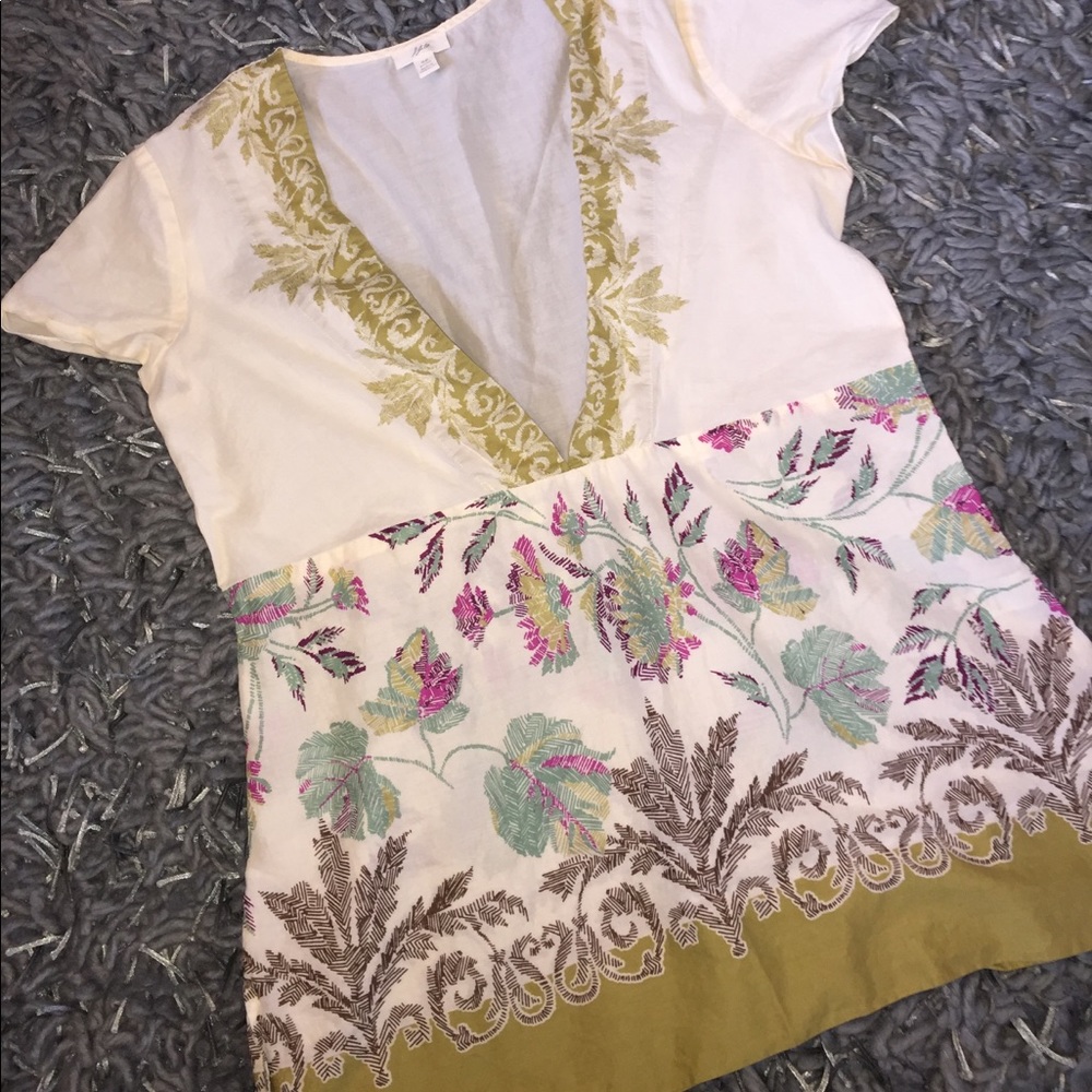 J Jill Festival Tunic Top SZ SP