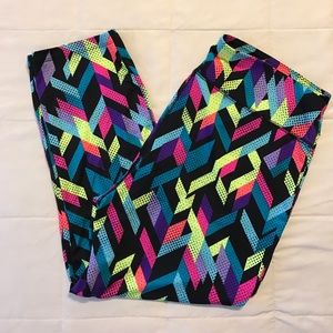 Colorful workout capris