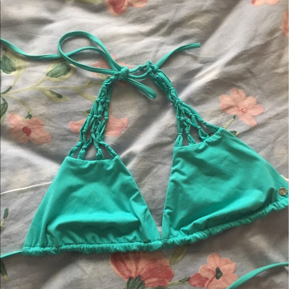 Green billabong bikini top