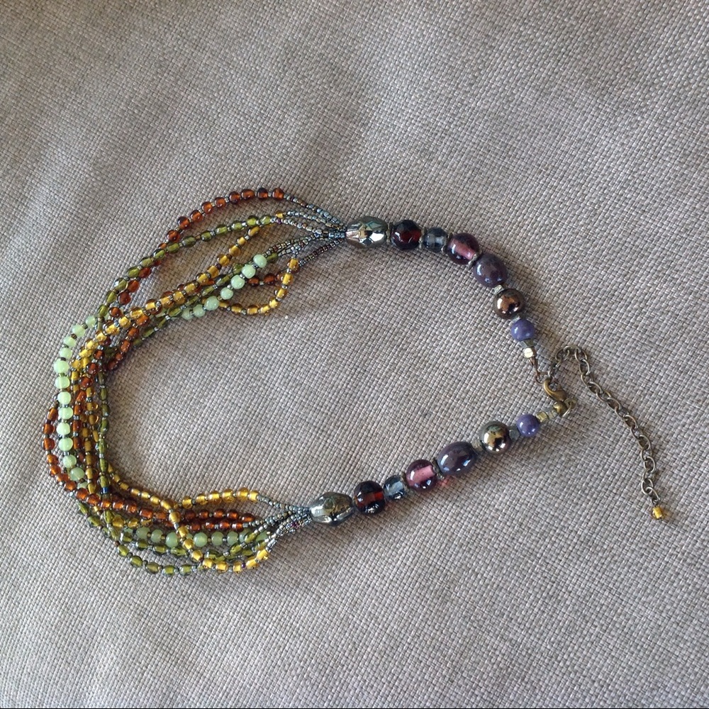 Boho vibe bead necklace