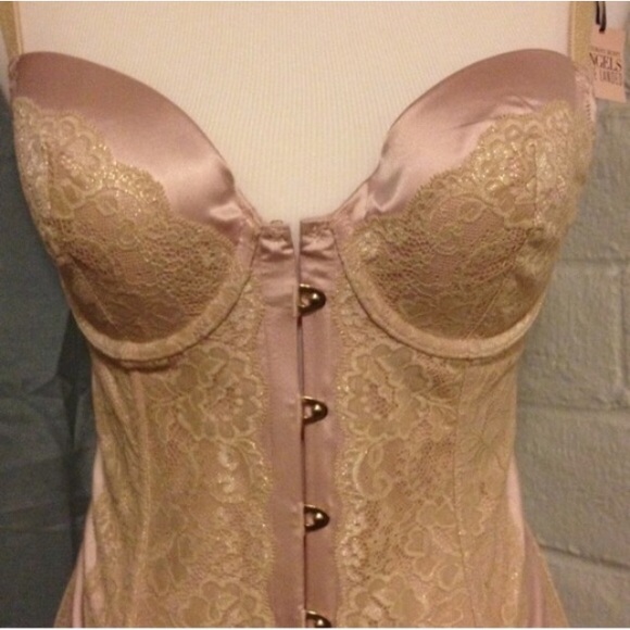 Pink and Gold Corset (add small Panty for $8) - Picture 2 of 4