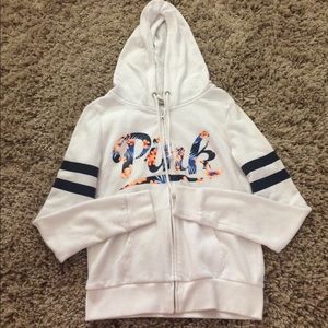 Cute PINK hooded zip-up