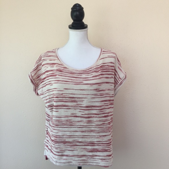 Lou Grey Short Sleeve Knit Top Size M - Picture 1 of 6