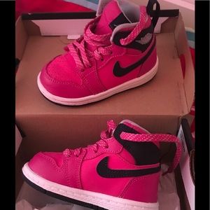 Pink Jordan 1's