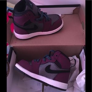 Purple Jordan 1's