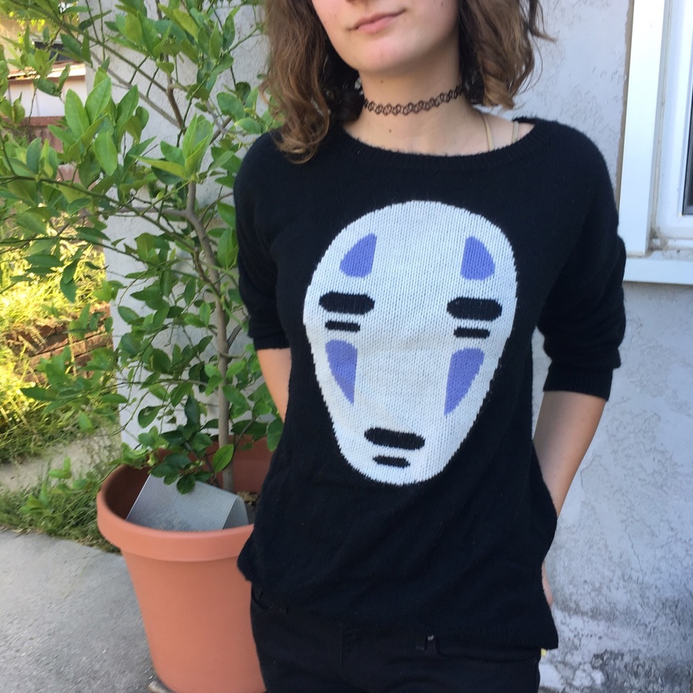 No Face Knit Sweater