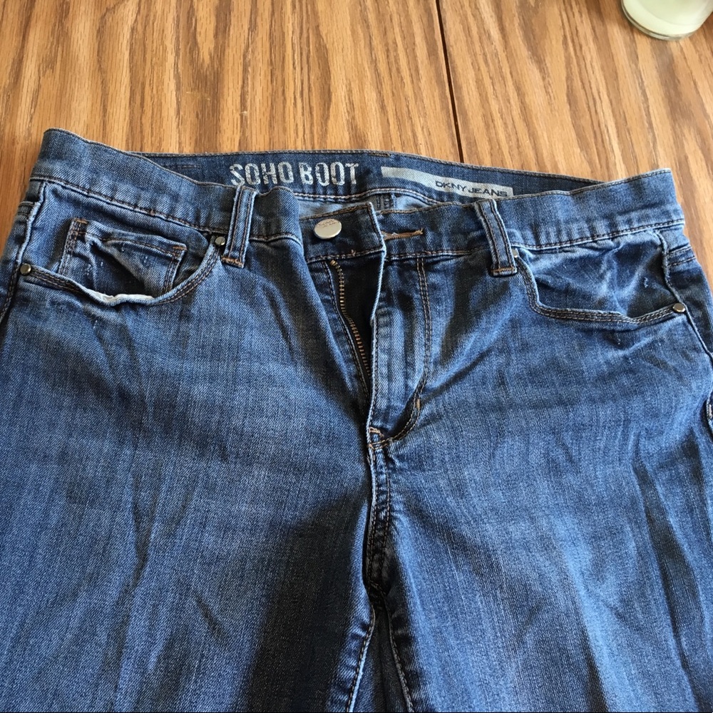 DKNY Soho Boot blue jeans size 6 low waist