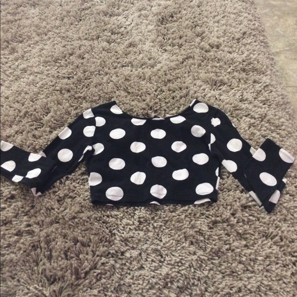 Long sleeve crop top