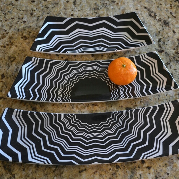 Missoni Other - Missoni Zig Zag Serving Platter Set of 3 Missoni Other - Missoni Zig Zag Serving Platter Set of 3
