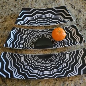 Missoni Other - Missoni Zig Zag Serving Platter Set of 3 Missoni Other - Missoni Zig Zag Serving Platter Set of 3
