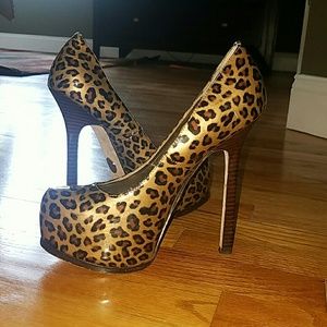 Bebe Leopard Heels