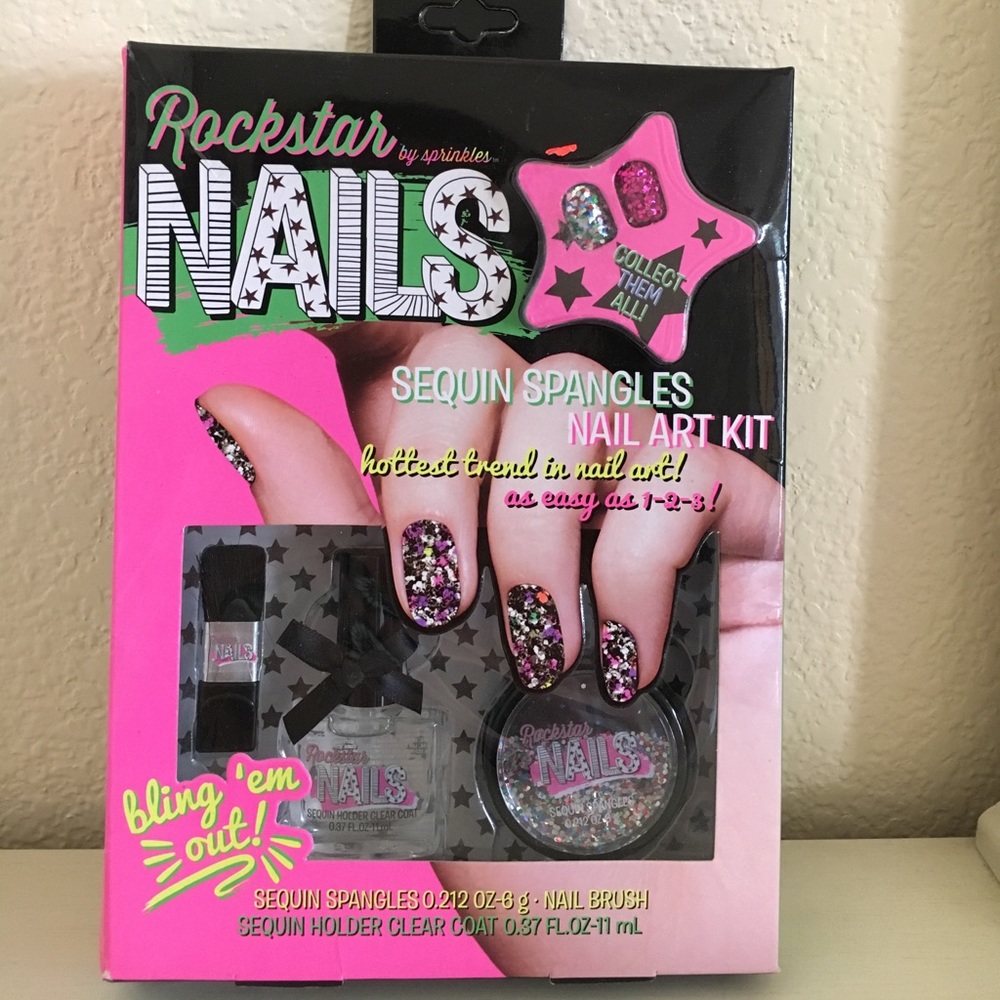 Rockstar NAILS kit! Sequin Spangles Nail Art Kit