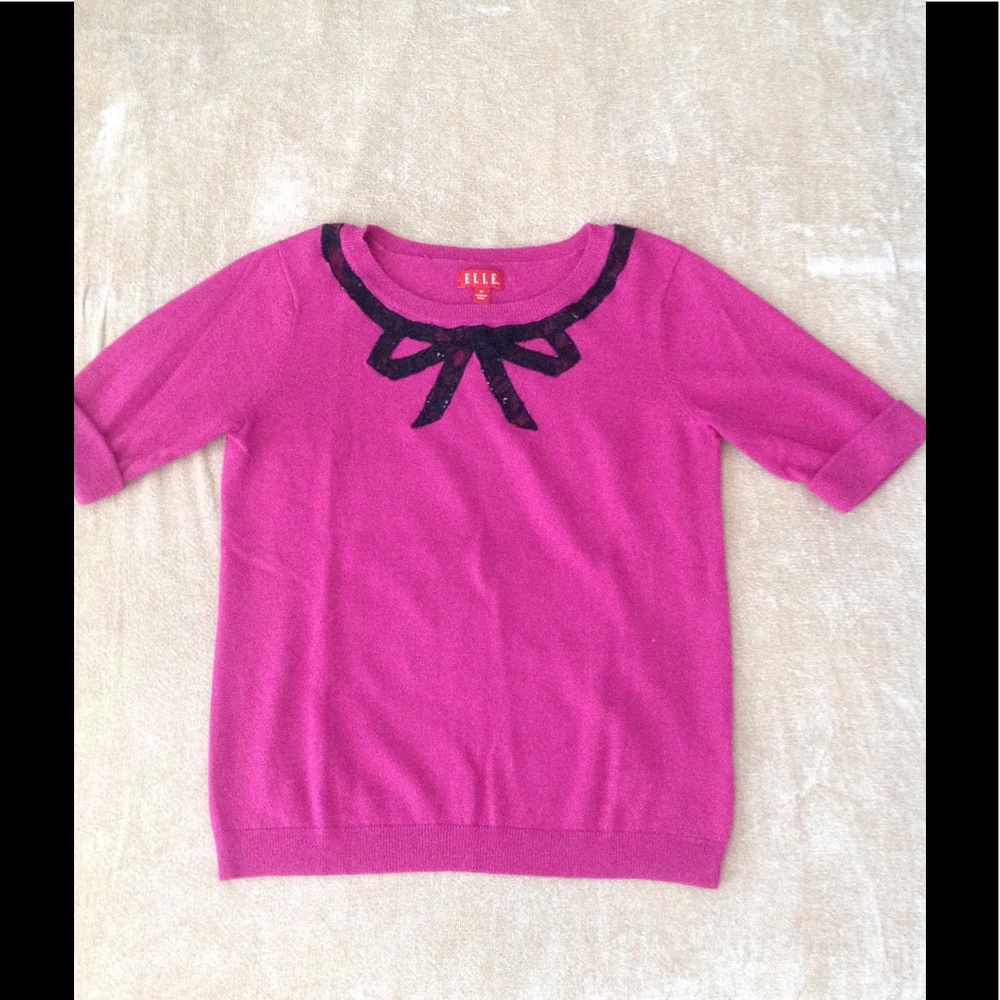 **Price Lowered** Pink Bow Sweater