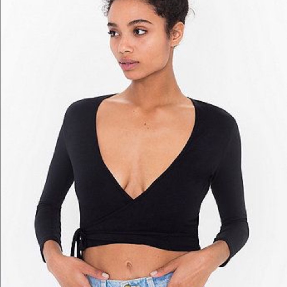 American Apparel wrap top