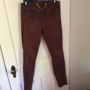 Joe's Burgundy Skinny Jeans!!