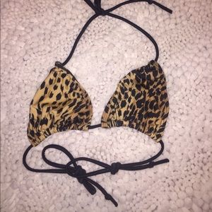 Leopard print Bikini top