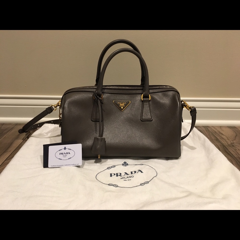 Authentic Prada Lux Convertible Boston Bag