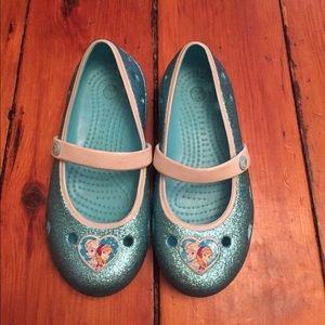 Girls Size 12 Disney Frozen Crocs Mary Jane Style