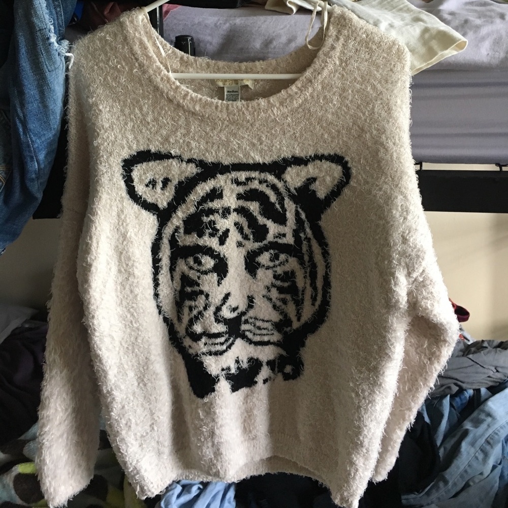 Cute tigerprint sweater