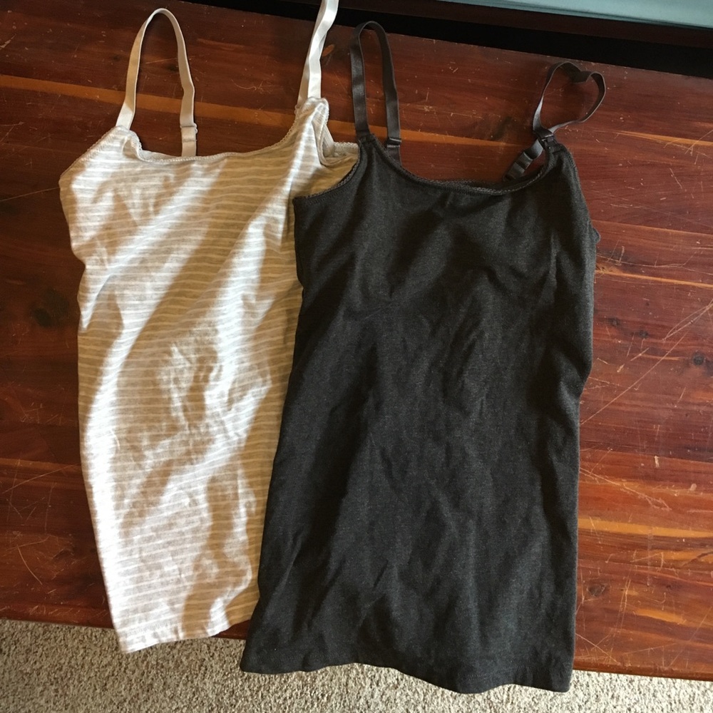 Set of two nursing tank tops. Washed, never worn