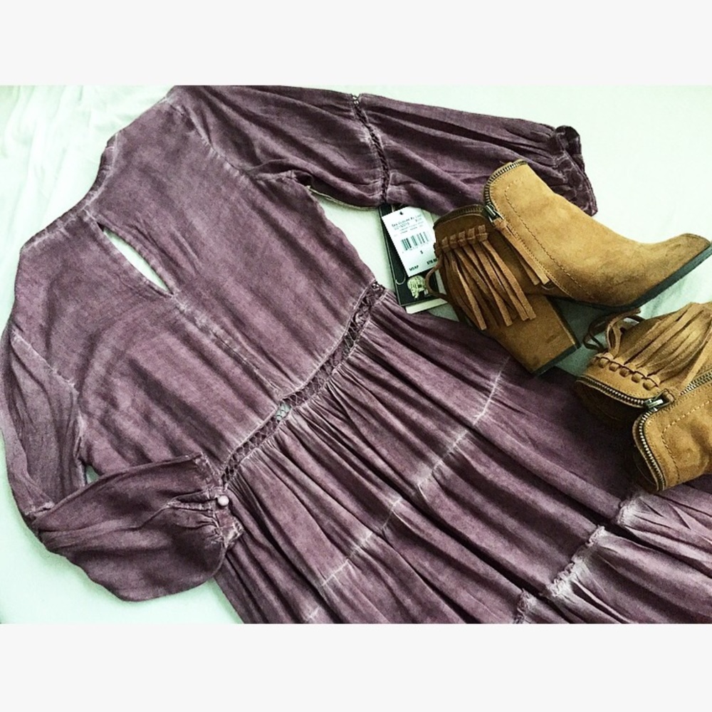 NWT Purple Dyed Summer Dress Size S by Sea Gypsies