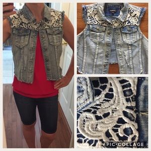 🔴BUY 2 GET 1 FREE🔴Crop Denim Vest