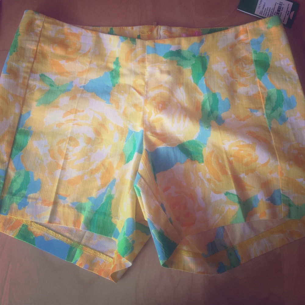 NWT Yellow First Impressions Deenie Shorts 4