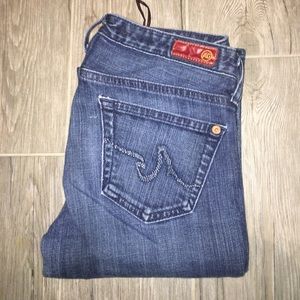 AG size 26R straight leg dark denim jeans