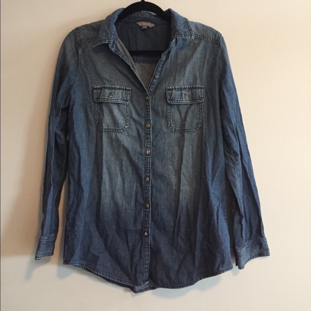 Denim long sleeve shirt