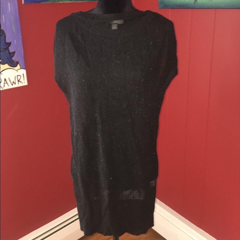 Black Mesh EXPRESS Mesh Shirt/Dress/Coverup