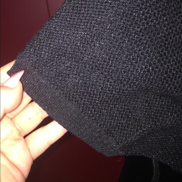 Black Mesh EXPRESS Mesh Shirt/Dress/Coverup - Picture 3 of 5