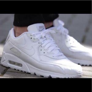 White Nike Air Maxes