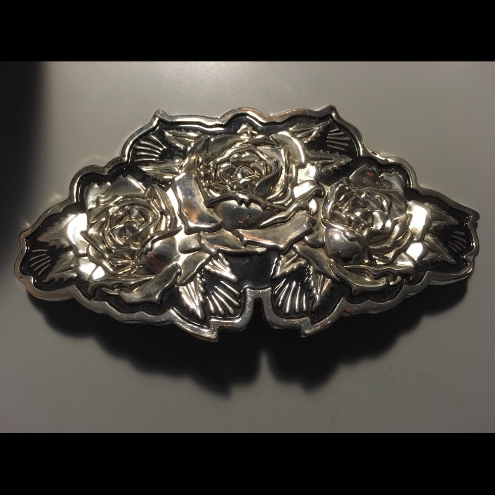 Famous Stars and Straps Rose Belt Buckle