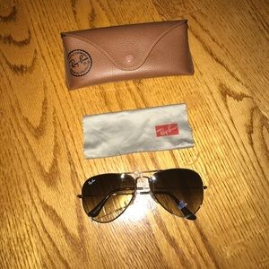 Ray ban aviators brown