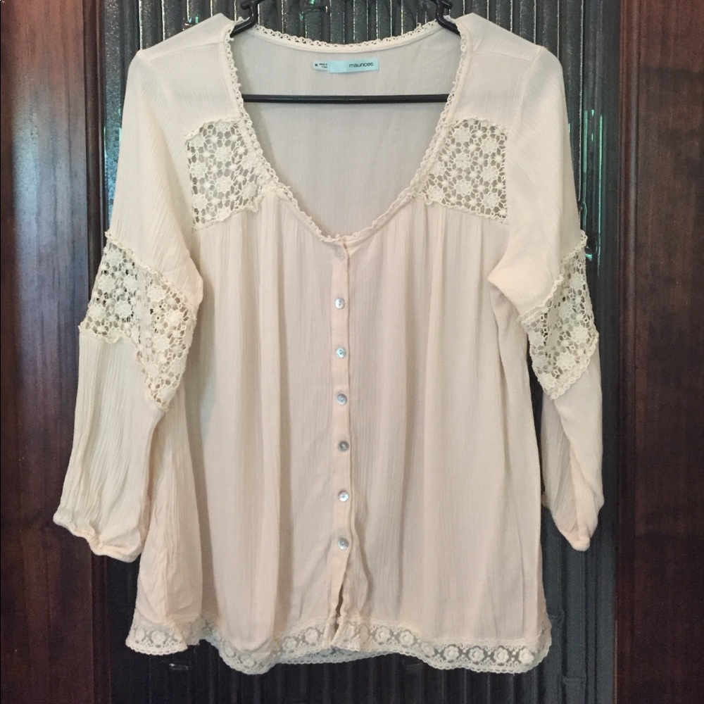 Maurices Button Down Peasant Shirt