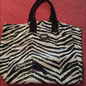 PINK zebra patterned bag