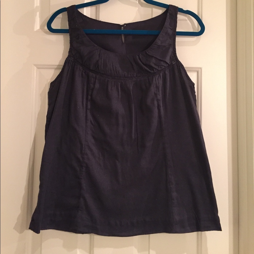 Navy Blue Tank with Lace H&M XS / S