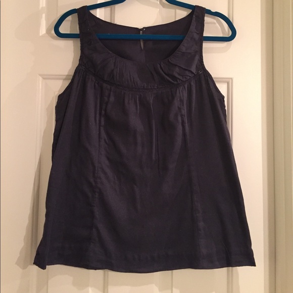 Navy Blue Tank with Lace H&M XS / S - Picture 1 of 2