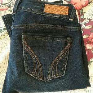 Dark wash skinny boot jeans